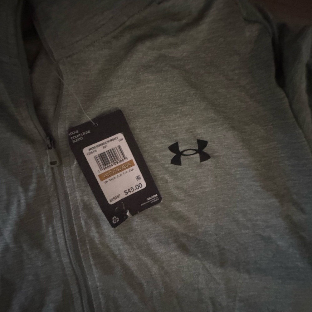 Under Armour Heather Gray Quarter-Zip Jacket